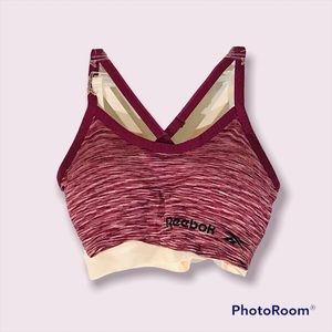 **NWT 2PC REEBOK SZ L RACERBACK BRALETTE**